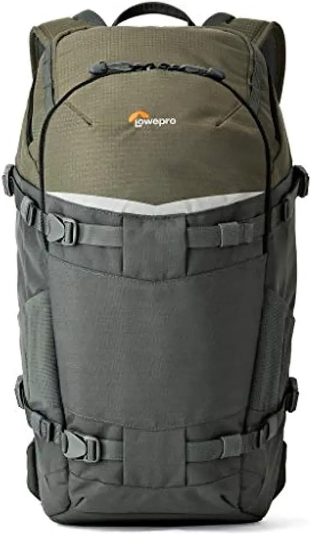 Alt view image 5 of 13 - Lowepro Flipside Trek BP 350 AW Backpack, Gray/Dark Green #LP37015