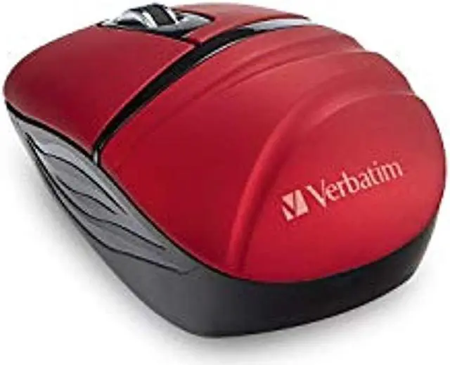 Alt view image 8 of 15 - Verbatim Wireless Mini Travel Mouse, Commuter Series - Red