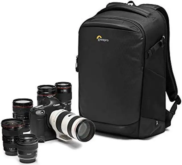 Main image of lowepro flipside bp 400 aw iii mirrorless and dslr camera backpack - black - with rear access - with side access - with adjustable dividers - for mirrorless like sony ?7 - lp37352-