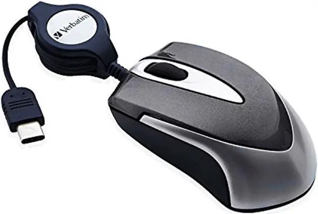 Alt view image 8 of 15 - Verbatim USB-C Mini Optical Travel Mouse Black 99235