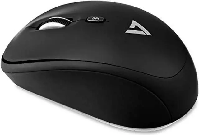 Alt view image 9 of 11 - V7 MW100-1E Black 4 Buttons Tilt Wheel USB RF Wireless Optical 1600 dpi 1600 DPI Ambidextrous Mouse