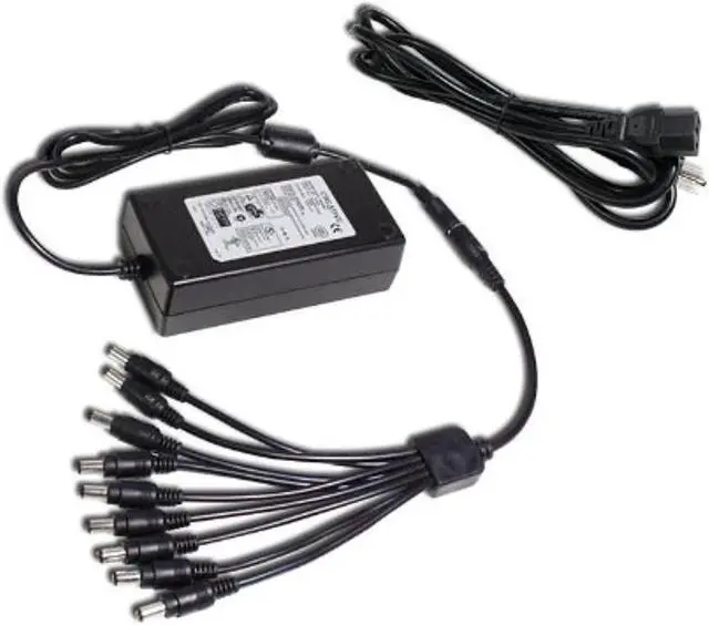 Alt view image 8 of 8 - ACELEVEL PREMIUM 5AMP POWER ADAPTER WITH 8 WAY SPLITTER FOR Q-SEE CAMERAS