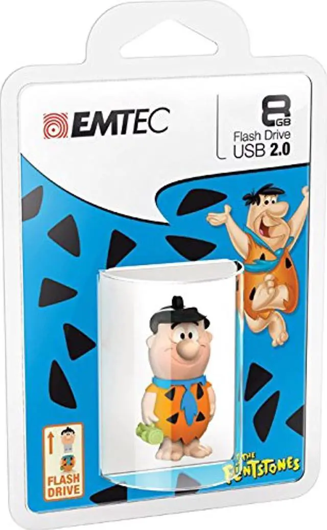 Alt view image 2 of 2 - EMTEC Flintstones 8 GB USB 2.0 Flash Drive, Fred