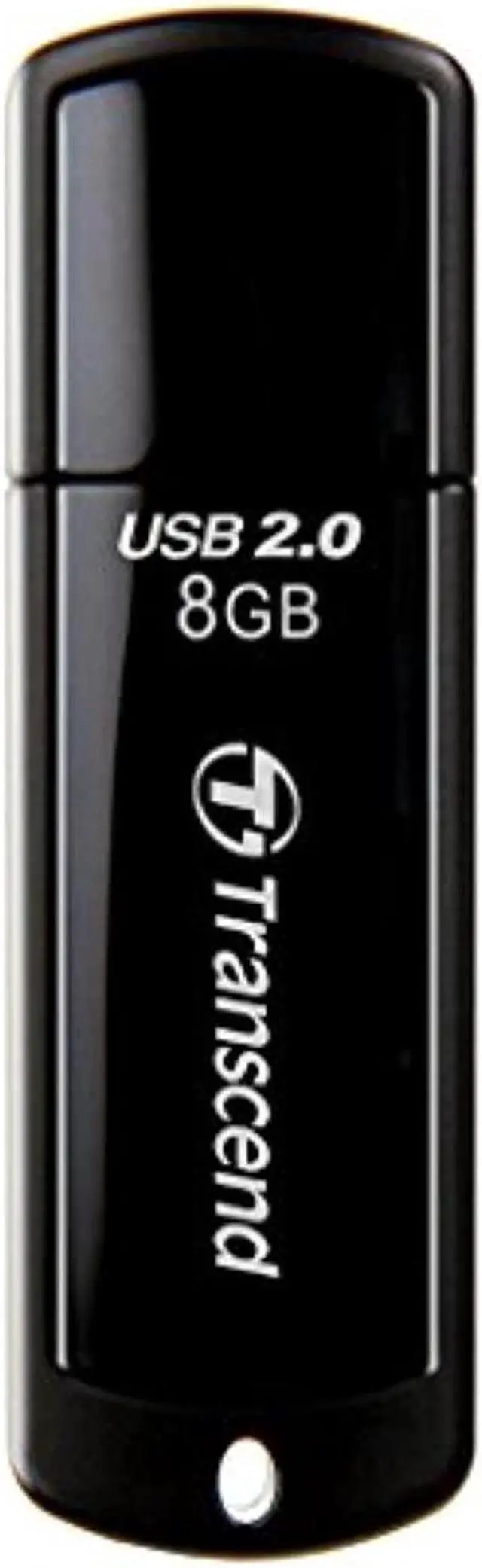 Alt view image 10 of 15 - Transcend JetFlash 350 8 GB USB 2.0 Flash Drive - Black - 1 Pack