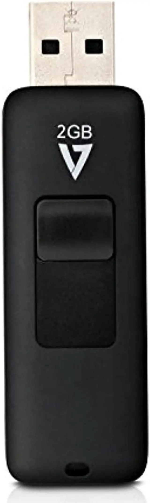 Alt view image 8 of 16 - V7 MEMORY VF22GAR-3N 2GB FLASH DRIVE USB 2.0 BLACK