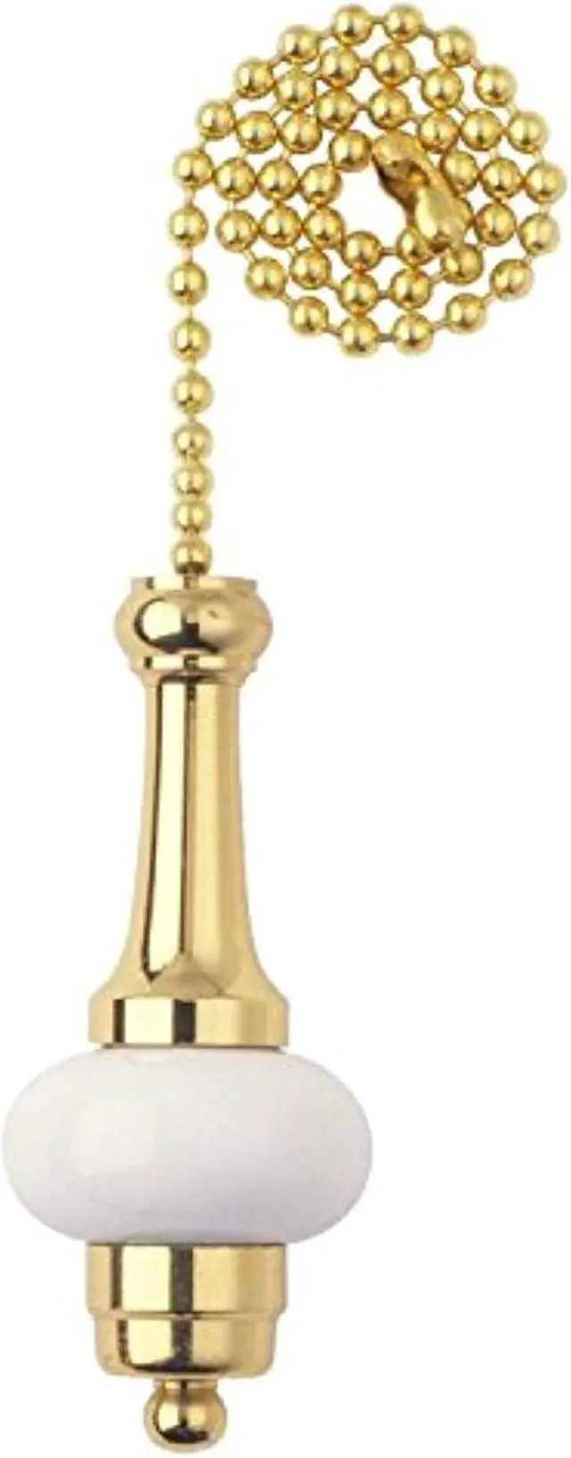 Alt view image 2 of 2 - Westinghouse 12 In. Polished Brass Ball Pull Chain 77095