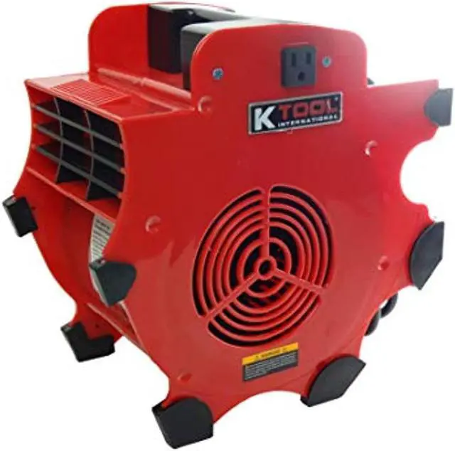 Main image of k tool international workforce blower 180w, 300 cfm, chill blower, 110-120v/60hz, 12 amp, 3 speeds 4-position, indoor or outdoor use, fast drying; kti77702