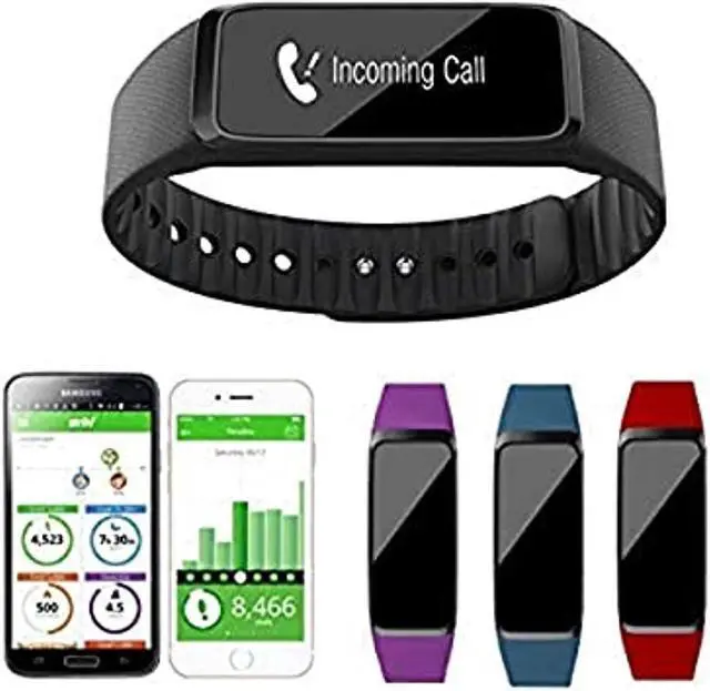 Alt view image 7 of 9 - Striiv Fusion Bio2 Plus Heart Rate Monitor Activity Tracker - Black