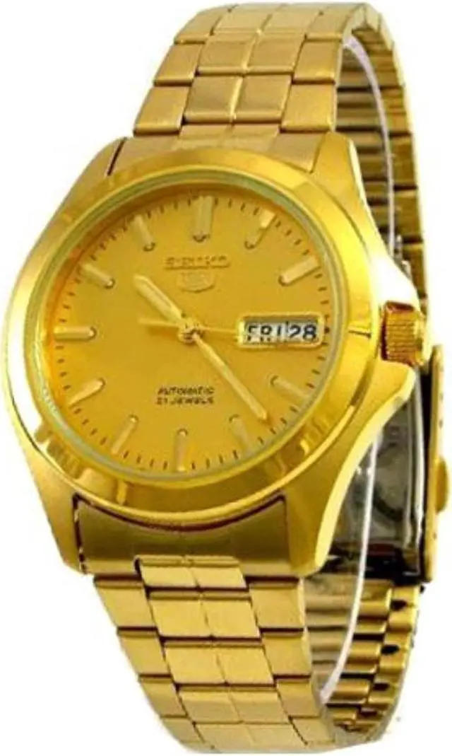 Alt view image 2 of 10 - Seiko Men's 38mm Gold-Tone Steel Bracelet & Case Automatic Watch SNKK98K1