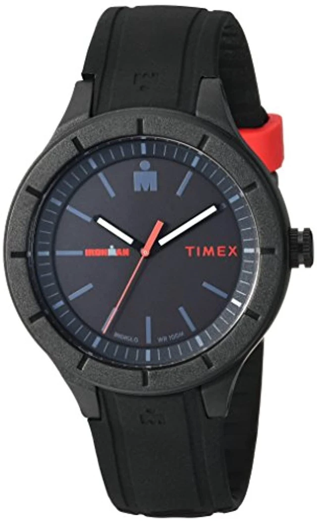 Alt view image 7 of 7 - Timex IRONMAN Essential 43mm Resin Strap Watch - Black/Red - TW5M16800