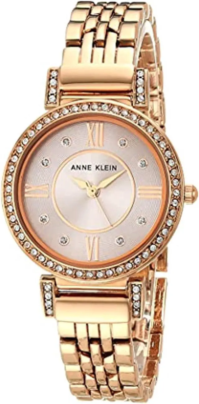 Main image of anne klein women's premium crystal accented bracelet watch, ak/2928