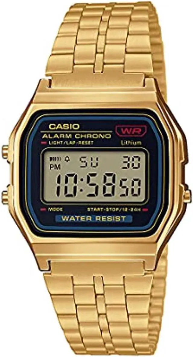 Alt view image 3 of 4 - Casio Gold-Tone Alarm Chronograph Mens Watch A159WGEA-1D