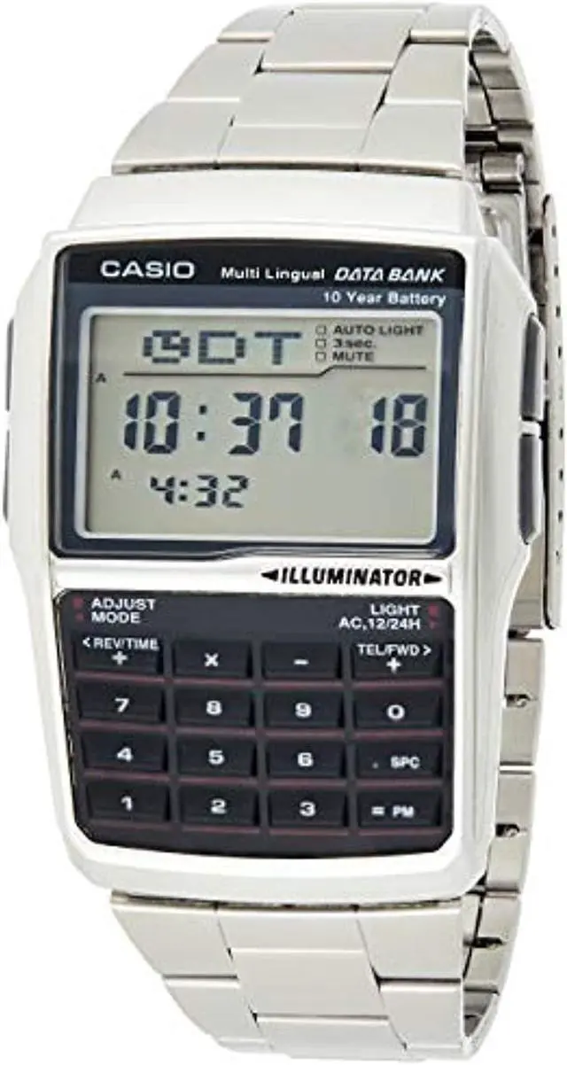 Alt view image 2 of 7 - Casio Youth Digital Data Bank 5 Alarm Multi-lingual Dbc-32d-1adf Dbc-32d-1 Men's Watch