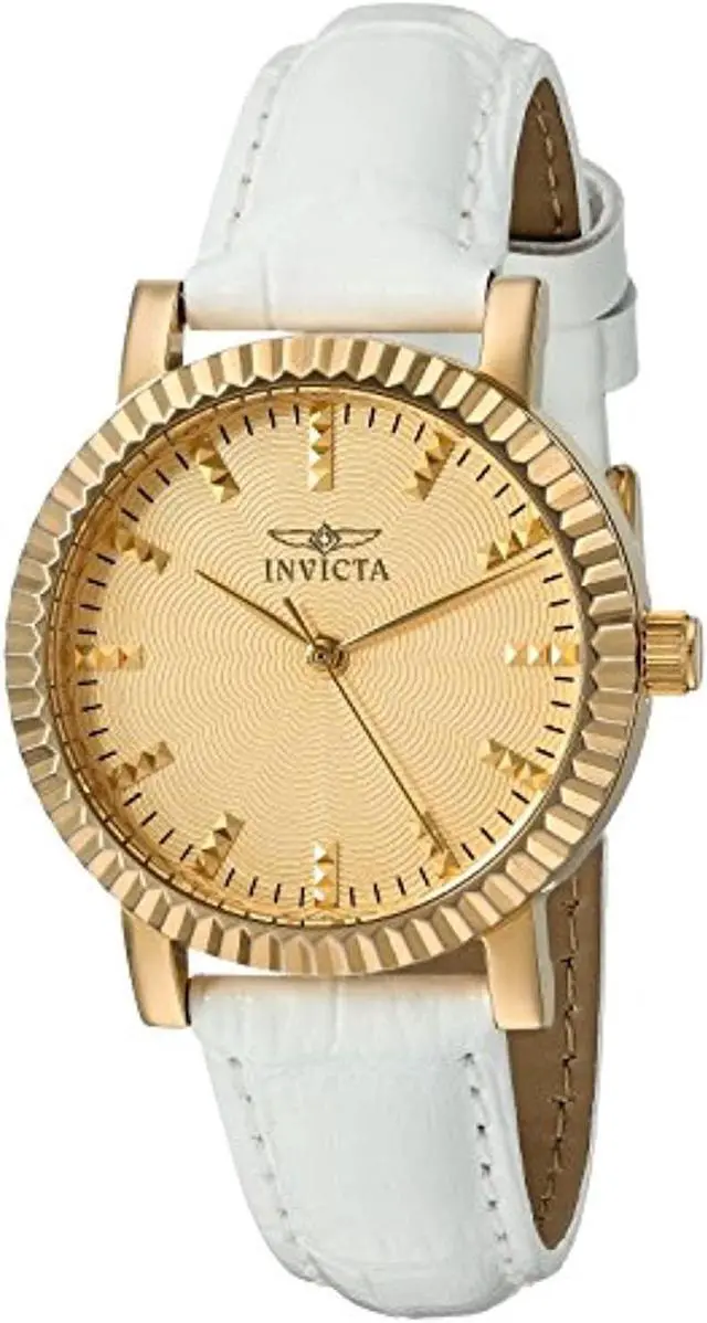 Alt view image 6 of 6 - Invicta Women's 22483 Angel Quartz 3 Hand Gold Dial Watch