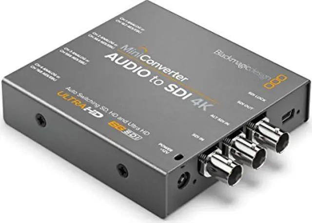 Alt view image 6 of 7 - blackmagic design mini converter audio to sdi 4k bmdconvmcauds4k