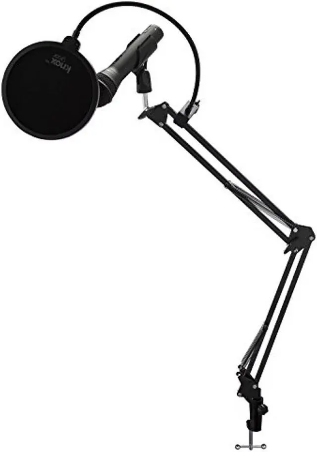 Alt view image 7 of 7 - Samson Q2U Black Handheld Dynamic USB Microphone with Boom Arm and Pop Filter