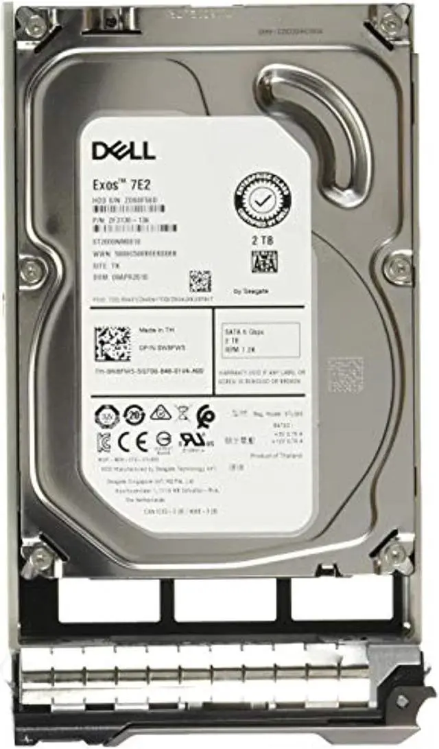 Alt view image 13 of 13 - Dell 400-AEGG 2TB 7200 RPM SATA 6.0Gb/s 3.5" Hot-swap Hard Drive Bare Drive