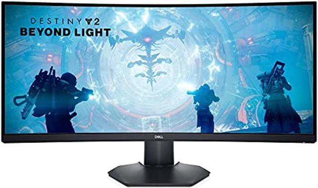 dell s3422dwg - 34-inch wqhd (3440 x 1440) 21:9 144hz curved gaming  monitor, hdr 400, 1800r curvature, 2ms grey-to-grey response time (extreme  mode),