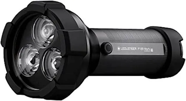 Main image of ledlenser, p18r work rechargeable flashlight, led light for professional use, black