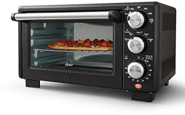 Alt view image 4 of 15 - Oster 4-Slice Matte Black Compact Toaster Oven 2132650