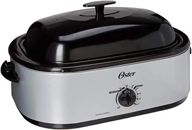Alt view image 9 of 9 - Oster 18-Quart Roaster Oven with Self-Basting High-Dome Lid, Silver, CKSTRS18-VHD-D