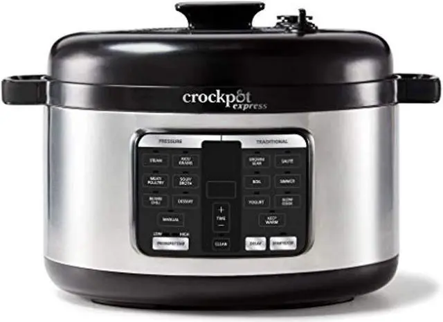 Main image of crock-pot 2109296 express pressure cooker, 6-quart, stainless steel