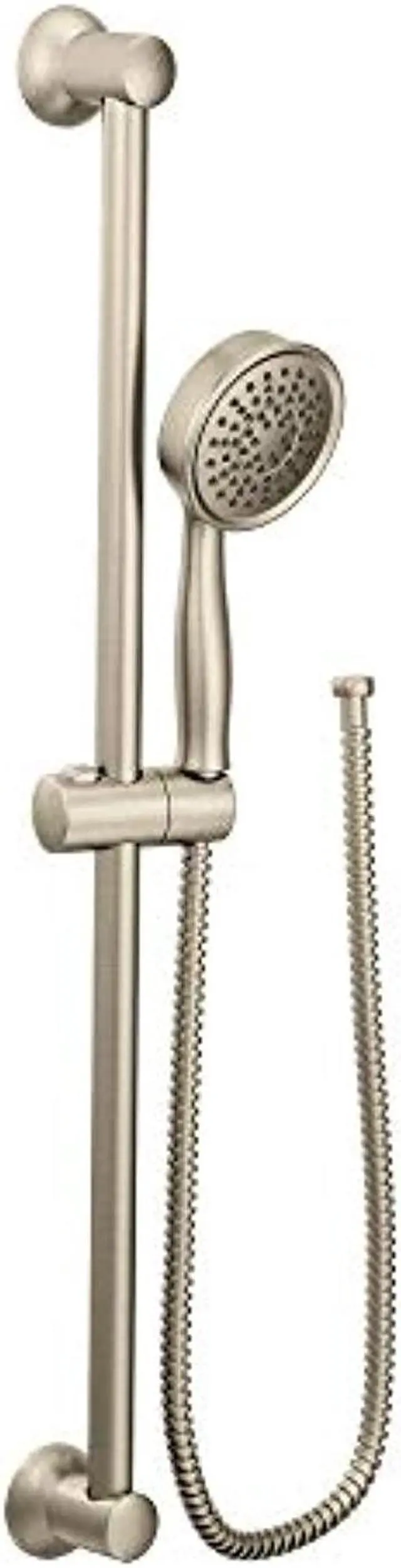 Main image of moen 3668epbn handheld showerhead with 69-inch-long hose featuring 24-inch slide bar, brushed nickel