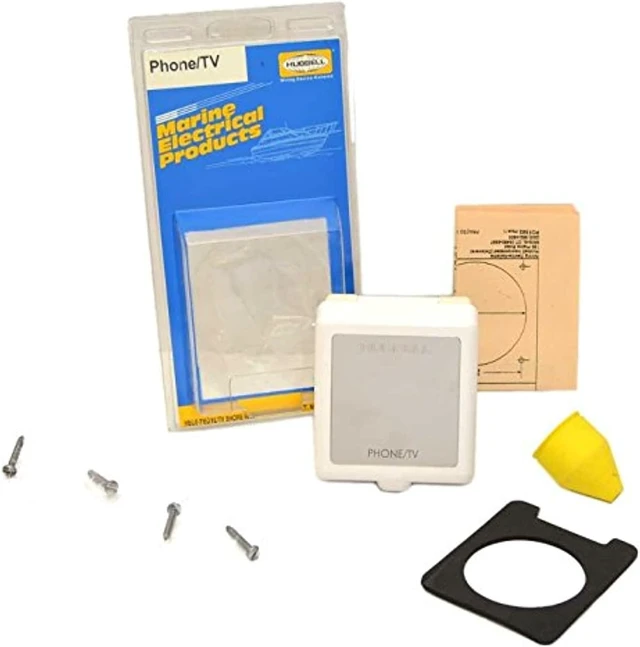 Alt view image 3 of 6 - HUBBELL HBLPHTVNM NYLON INLET TV/PHONE