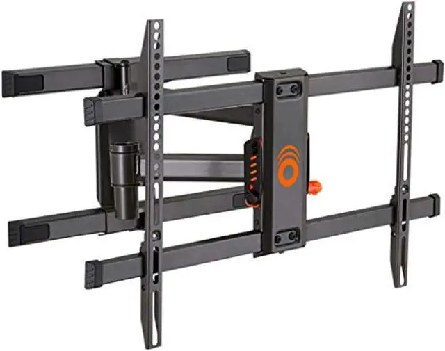 Main image of echogear swivel articulating tv wall mount bracket for tvs up to 82" - full motion extension & tilt - wall template for easy install - centers & levels after mounting plus hides your cables