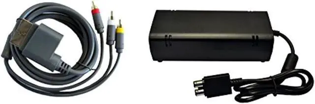 Alt view image 5 of 5 - XBox 360 Slim Parts Bundle - Power Adapter and AV Cable - by Mars Devices
