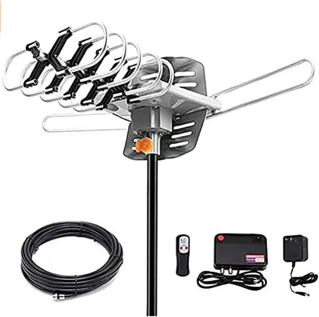 Alt view image 4 of 5 - Ematic EDT312ANT HD TV Motorized Outdoor Antenna with 150-Mile Range