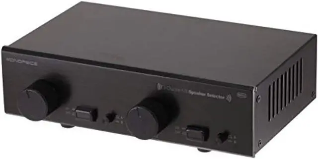 Alt view image 4 of 4 - Monoprice Dual Source 2-Channel A/B Speaker Selector With Volume Control, Up To 100 Watts Per Channel