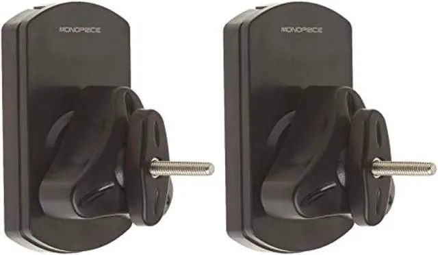 Alt view image 8 of 9 - Monoprice Low Profile 22 lb. Capacity Speaker Wall Mount Brackets (Pair), Black