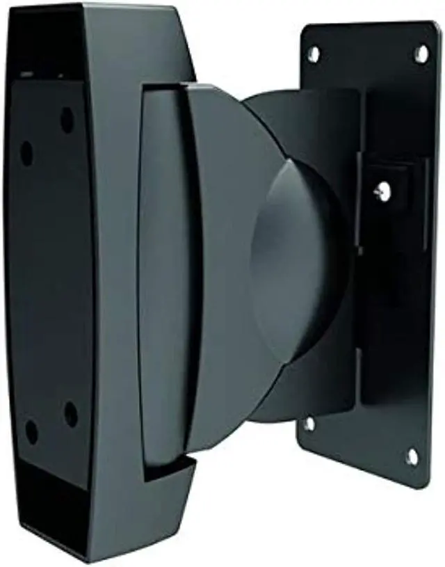 Alt view image 3 of 3 - Monoprice Adjustable 22 lb. Capacity Speaker Wall Mount Brackets (Pair) Black