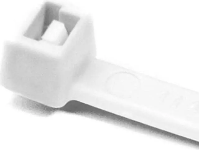 Alt view image 2 of 2 - HellermannTyton T50R10C2 Standard Cable Tie, 8" Long, UL Rated, 50lb Tensile Strength, PA66, White, 100/pkg