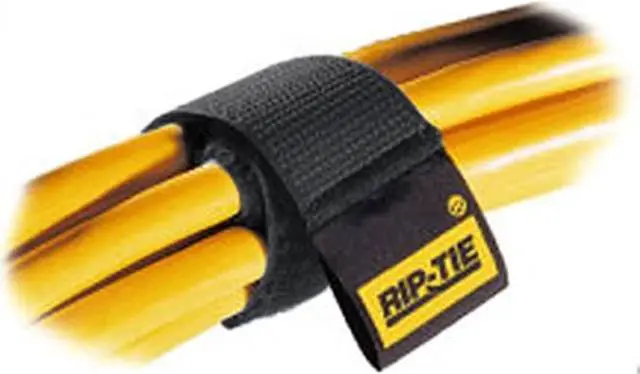 Alt view image 4 of 7 - RIP-TIE H-09-010-BK Cable Tie Strap, 9 in L, 2.30 in Max Bundle Dia., Black,