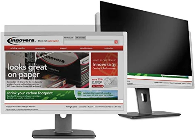 Alt view image 2 of 9 - ivrblf185w innovera blackout privacy filter for 18.5amp;quot; widescreen lcd monitor