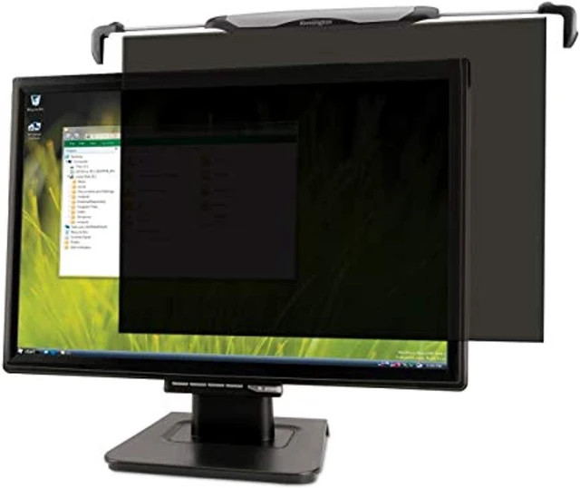 Main image of kensington fs220 snap2 privacy screen for 20-inch to 22-inch widescreen 16:10 monitors (k55779ww), black