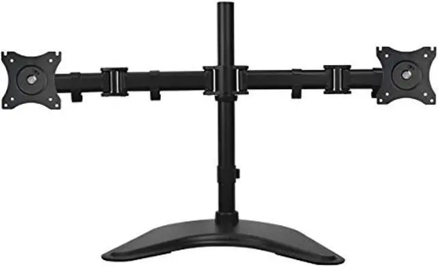 Alt view image 13 of 16 - SIIG Articulated Freestanding Dual Monitor Desk Stand - 13"-27"