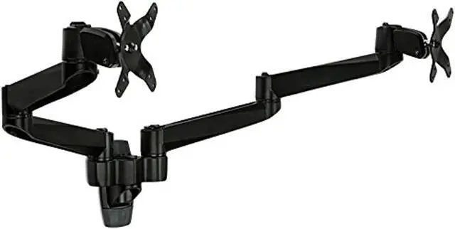 Alt view image 8 of 8 - Mount-It! Dual Monitor Wall Mount | Fits 19-24 Inch Screens | TAA Compliant | Silver