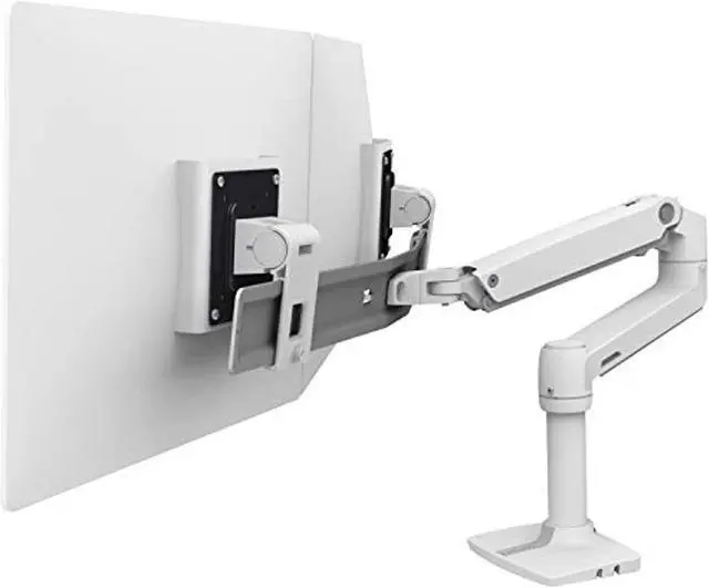 Alt view image 3 of 4 - Ergotron 45-489-216 Lx Desk Dual Direct Arm - Mounting Kit (Handle, Articulating Arm, Desk Clamp Mount, Grommet Mount, 2 Pivots, Mounting Hardware, Hinge, Extension Part) For 2 Lcd Displays - White -
