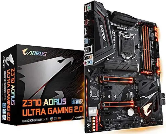 Alt view image 2 of 2 - GIGABYTE Z370 AORUS ULTRA GAMING 2.0 LGA1151/ Intel Z370/ DDR4/ Quad-GPU CrossFireX & Quad-GPU SLI/ SATA3&USB3.1/ M.2/ A&GbE/ ATX Motherboard