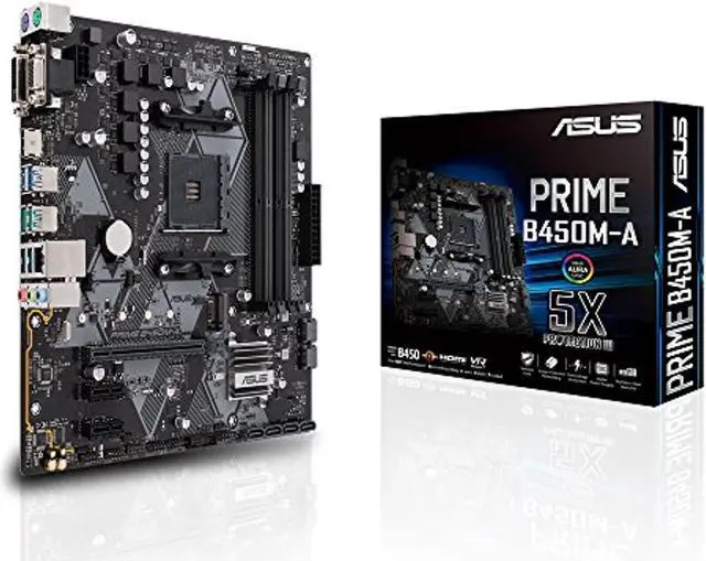 Alt view image 8 of 12 - ASUS PRIME B450M-A AM4 AMD B450 USB 3.1 HDMI Micro ATX AMD Motherboard