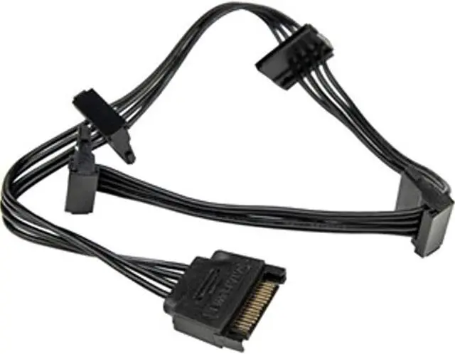 Alt view image 9 of 11 - Rocstor Splitter Cord - for Hard Drive, Solid State Drive, Optical Drive - Black