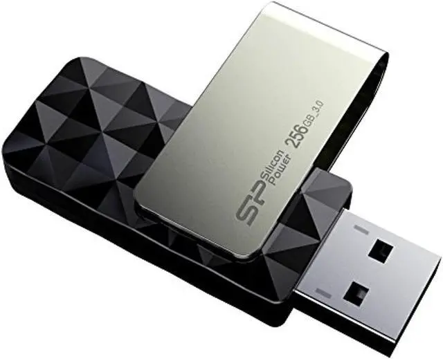 Alt view image 2 of 2 - 256GB Silicon Power B30 Blaze USB3.0 Flash Drive Swivel Style Black