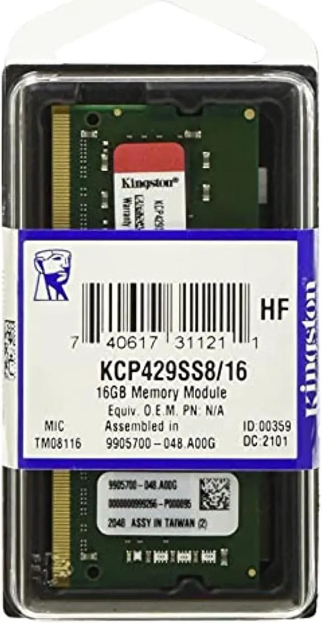 Alt view image 6 of 16 - Kingston 16GB DDR4 SDRAM Memory Module KCP429SS816