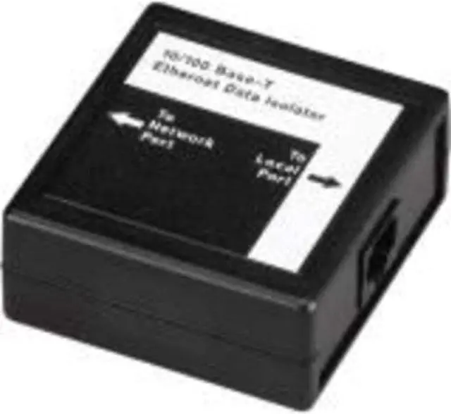 Alt view image 5 of 11 - Black Box Ethernet Data Isolator - 2 x RJ-45 - Ethernet