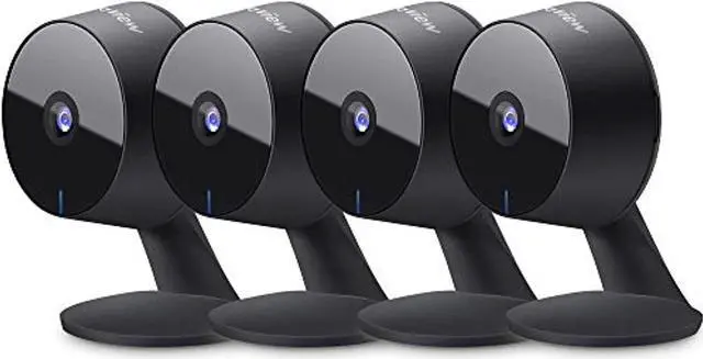 Main image of laview security cameras 4pcs, home security camera indoor 1080p, wi-fi cameras for pet, motion detection, two-way audio, night vision, works with alexa, ios & android & web access