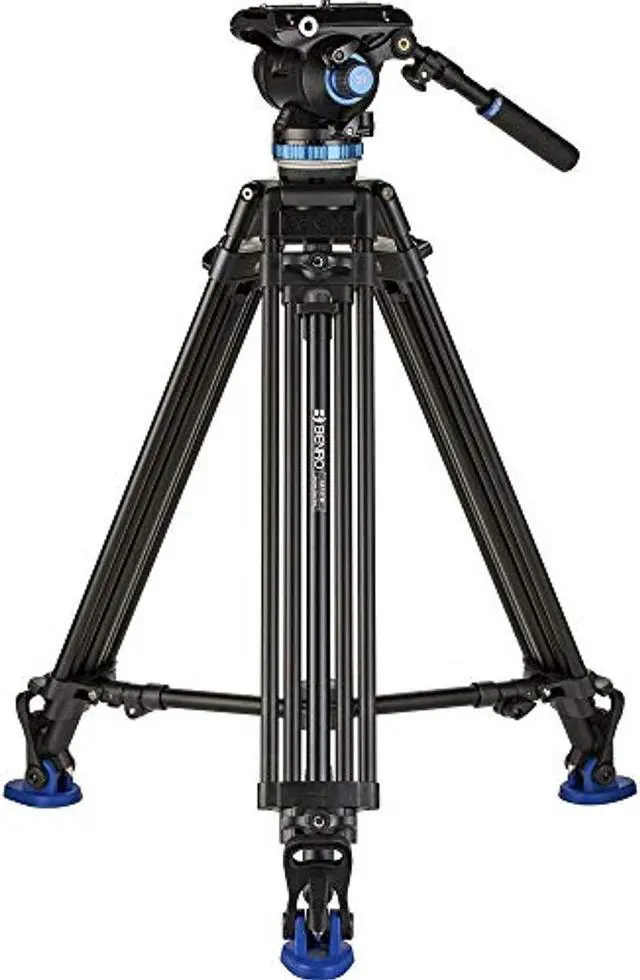 Alt view image 13 of 20 - Benro Tripod Kit A673TMBS8PRO w/ S8 PRO Video Head 75mm Bowl 3/8"-16 Thread