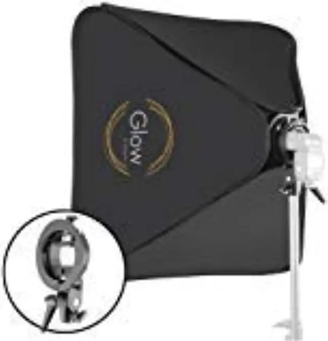 Alt view image 6 of 8 - Glow 31 x 31" Quick Softbox with Shoe Mount S-Type Flash Bracket (80x80cm)